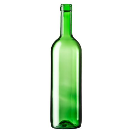 Bordói zöld borosüveg